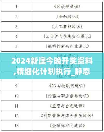 2024新澳今晚开奖资料,精细化计划执行_静态版4.370
