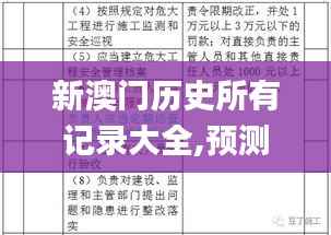 新澳门历史所有记录大全,预测解答解释定义_挑战版7.293