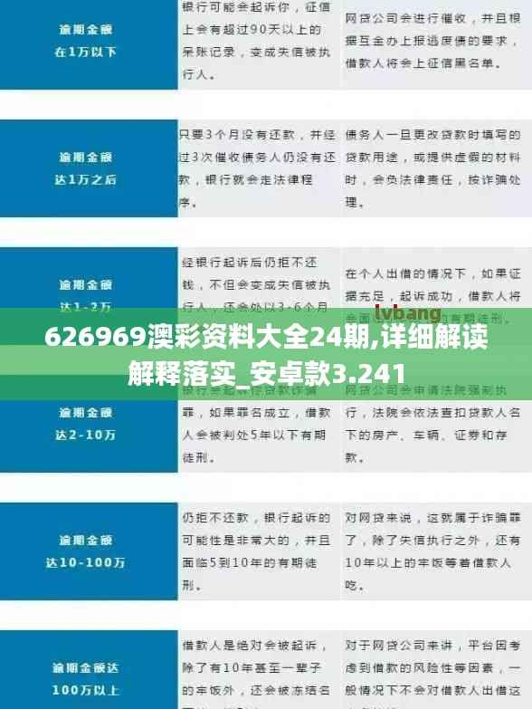 626969澳彩资料大全24期,详细解读解释落实_安卓款3.241