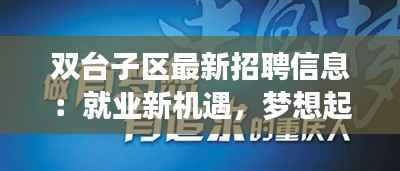 双台子区最新招聘信息：就业新机遇，梦想起航地