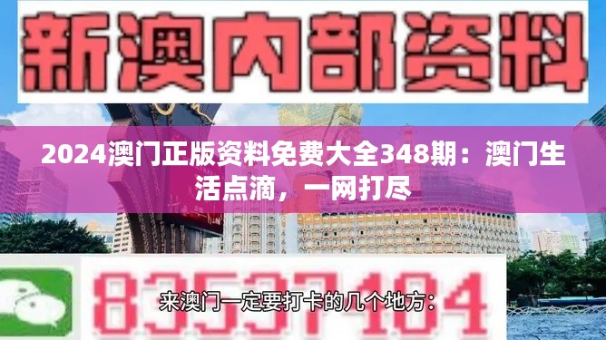 2024澳门正版资料免费大全348期:澳门生活点滴,一网打尽