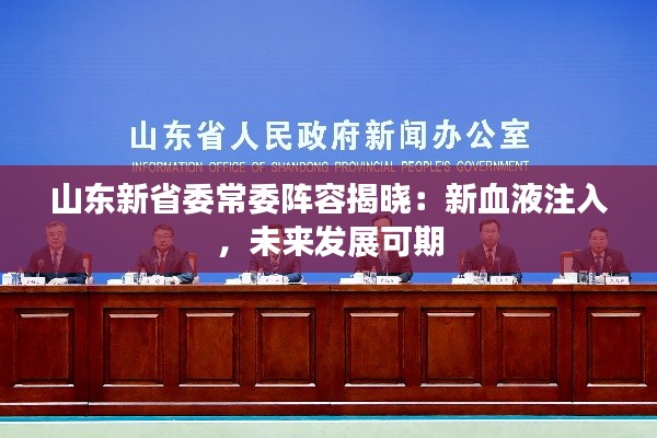 山东新省委常委阵容揭晓：新血液注入，未来发展可期