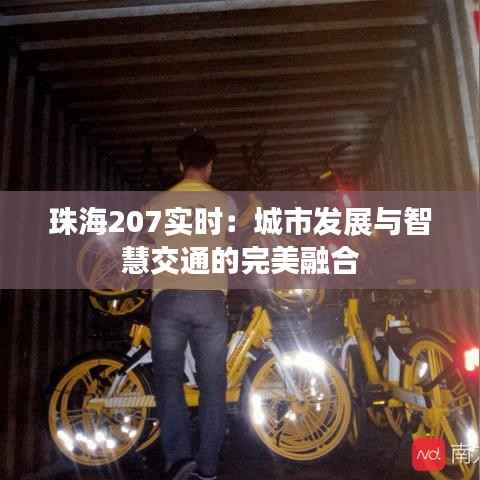 珠海207实时:城市发展与智慧交通的完美融合