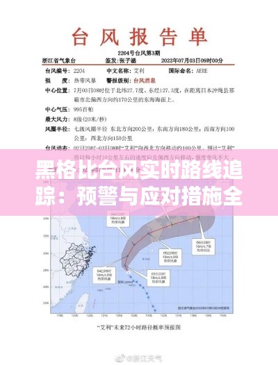 黑格比台风实时路线追踪:预警与应对措施全解析