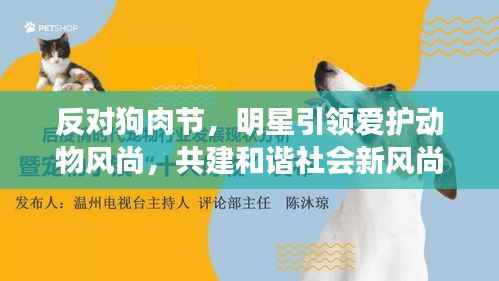 反对狗肉节，明星引领爱护动物风尚，共建和谐社会新风尚