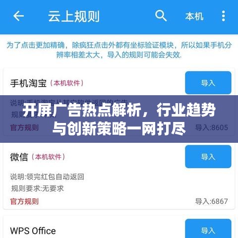 开屏广告热点解析,行业趋势与创新策略一网打尽